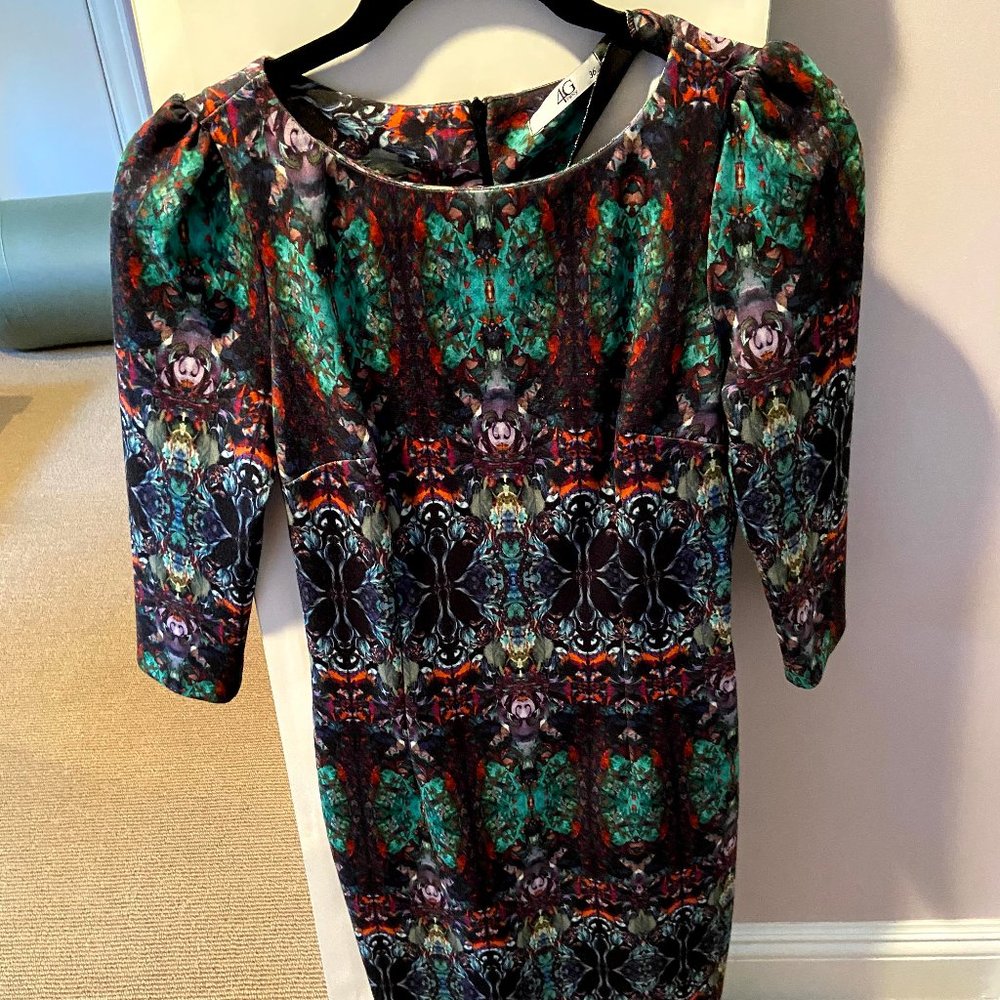 Womens half sleeve designer formal stright dress